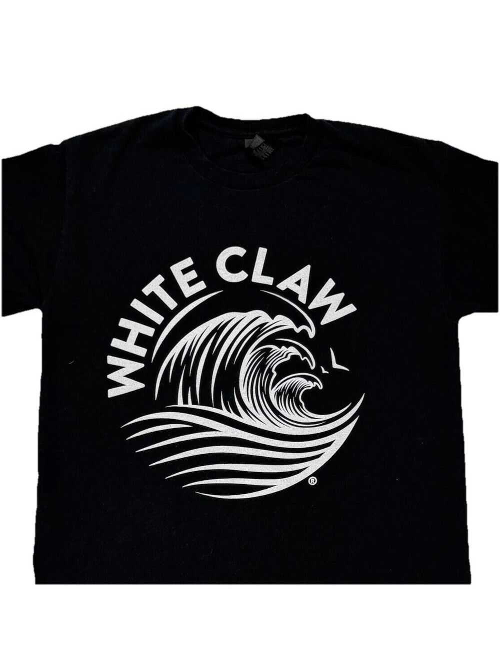 White Claw Hard Seltzer Logo Graphic Tee Black Gildan Heavy Cotton T-Shirt M